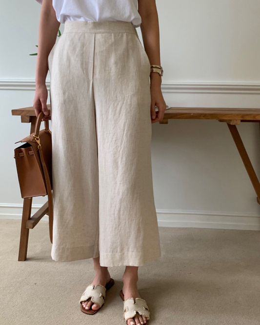 Tencel wide pants