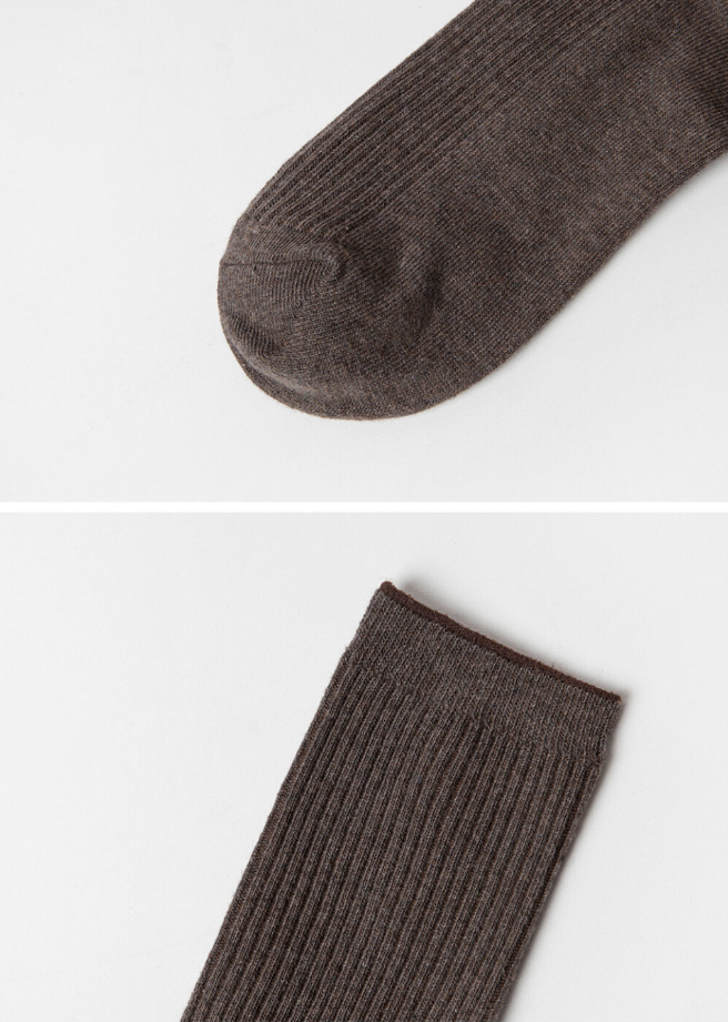 Ribbed colour socks