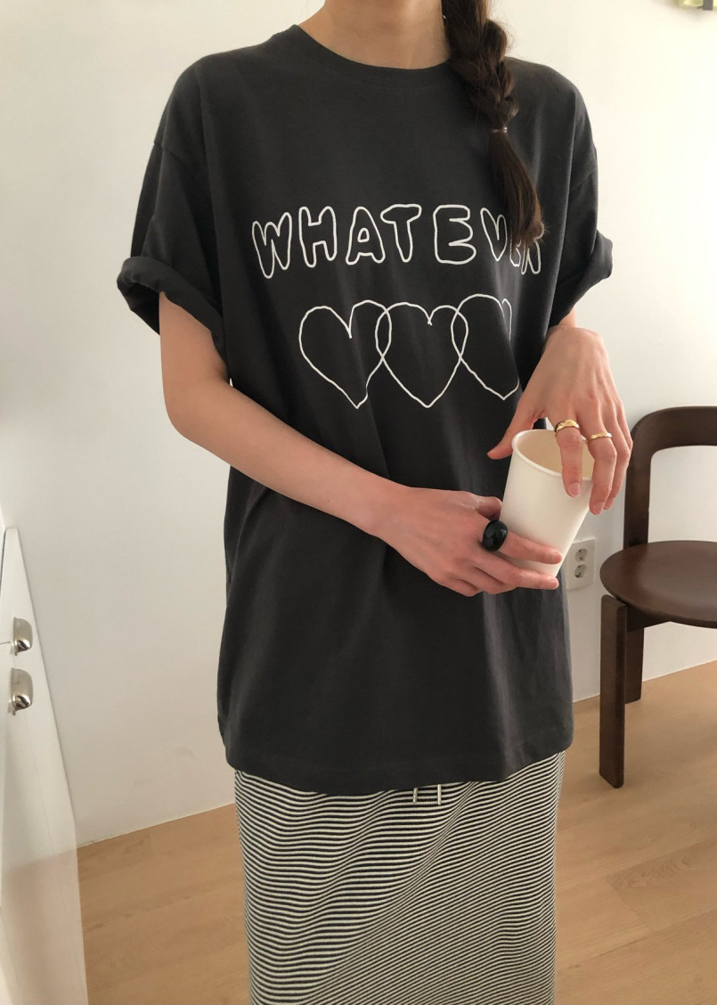 Heart boxy T-shirt