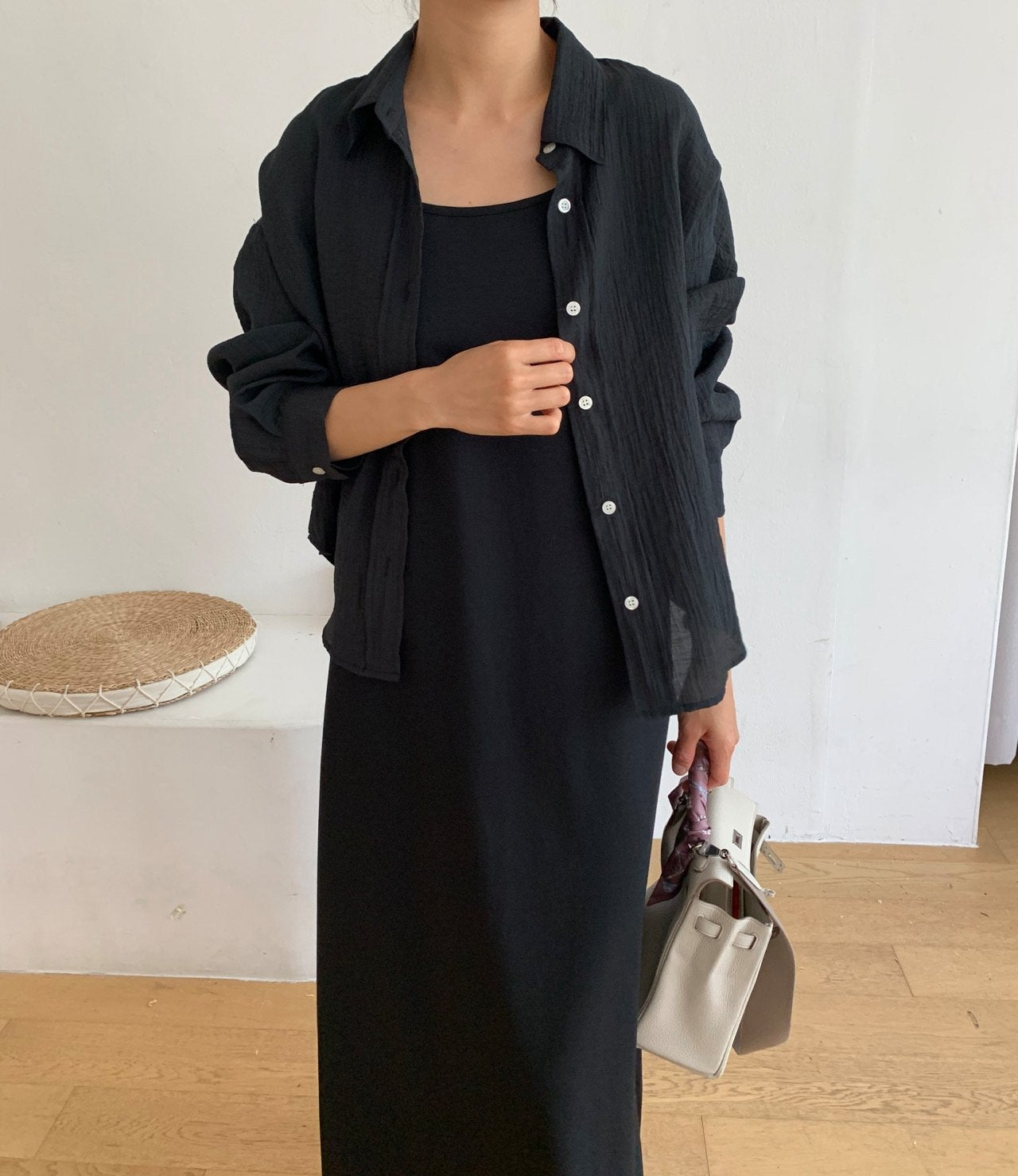 Sleeveless cotton dress