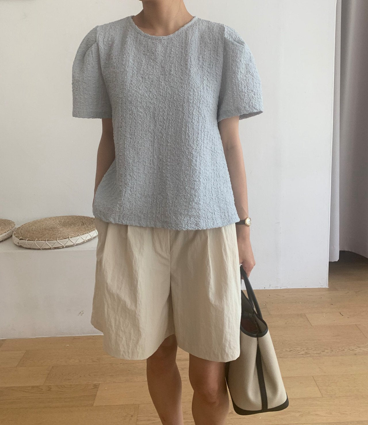 Natural wrinkle blouse