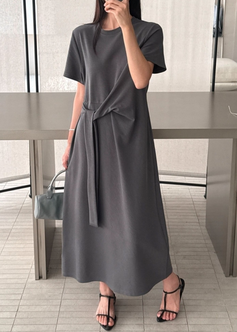 Waist sash dress