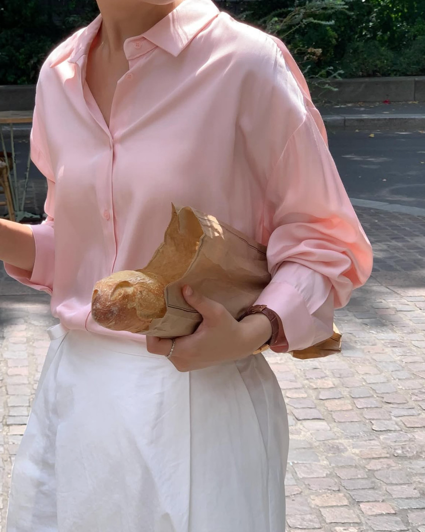 Silky pastel blouse