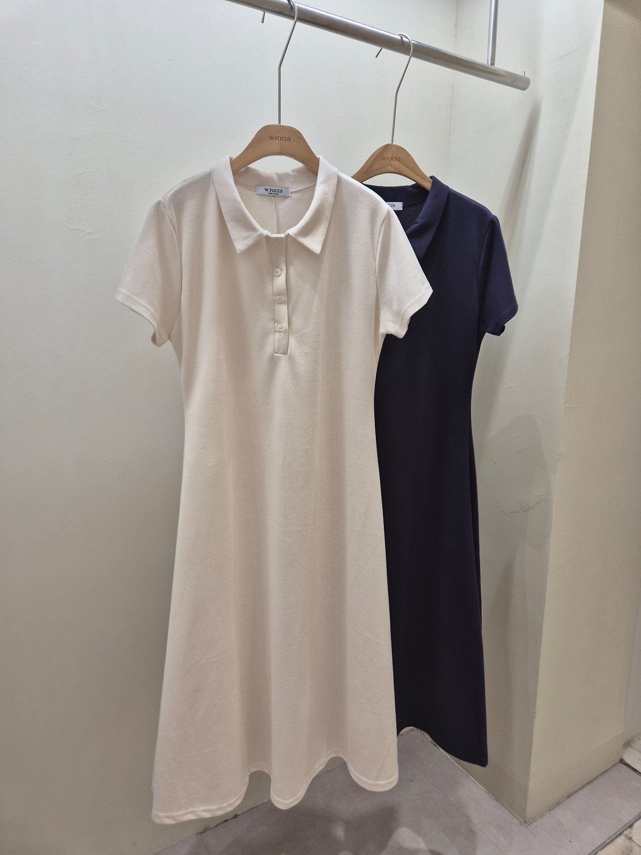 Collar pique dress