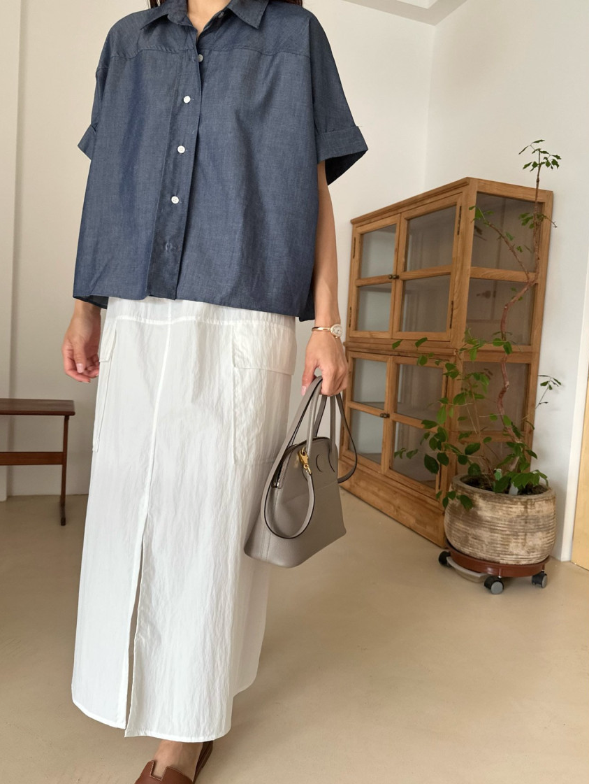 Tencel denim shirt