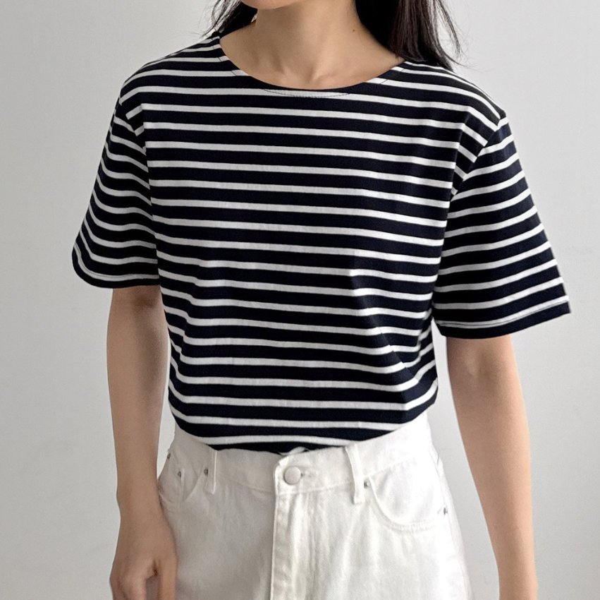 Lucky striped short sleeve T-shirt