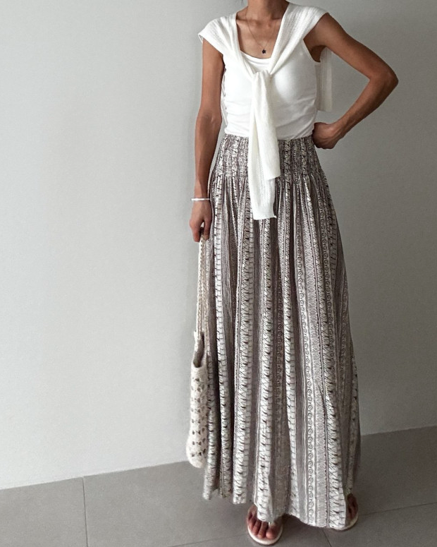 Ethnic long skirt