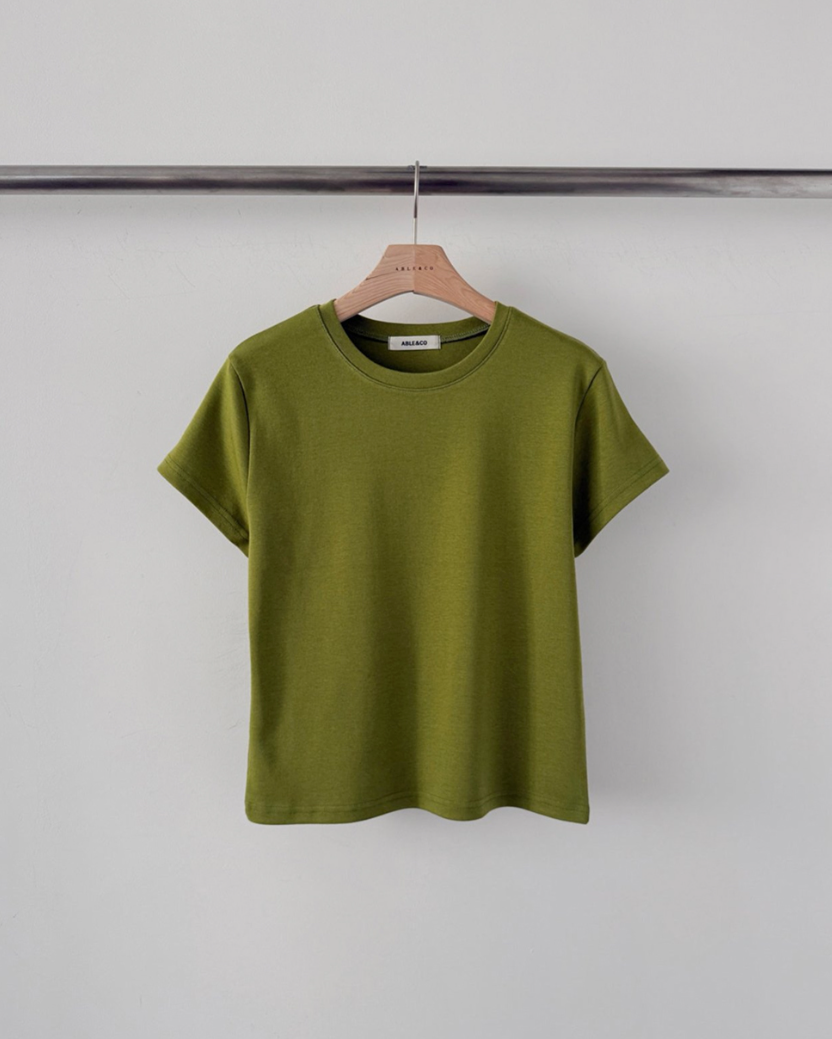 Cream modal mini T-shirt