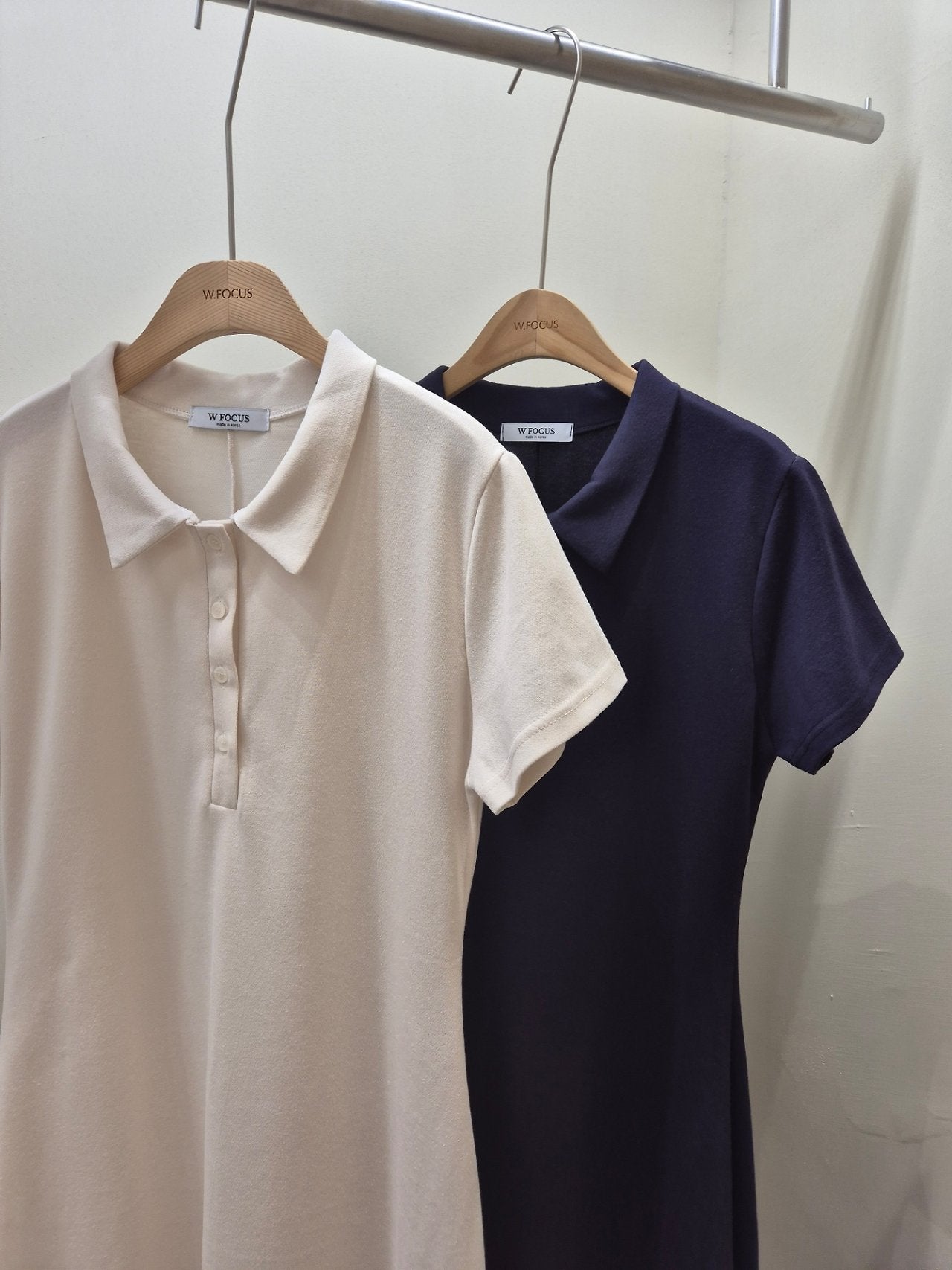 Collar pique dress