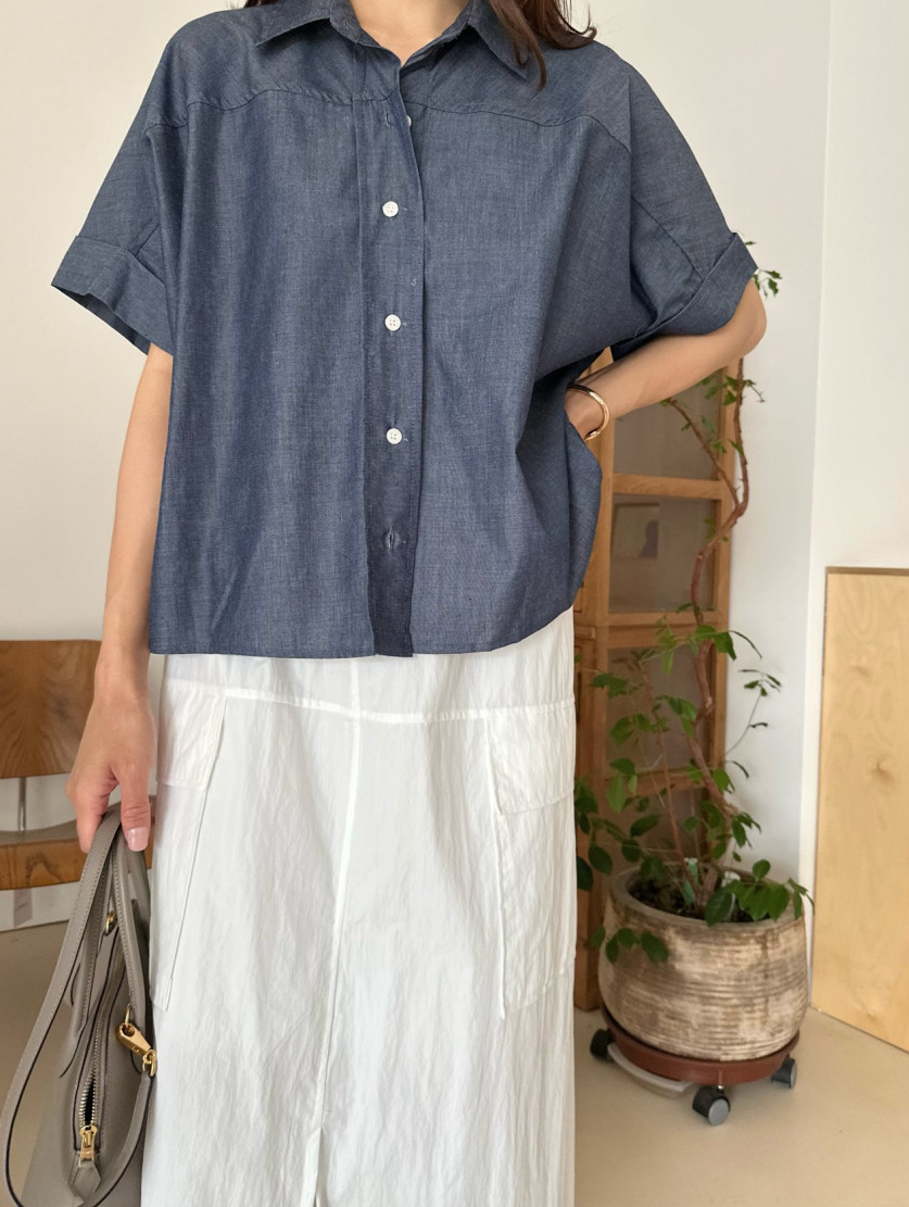 Tencel denim shirt