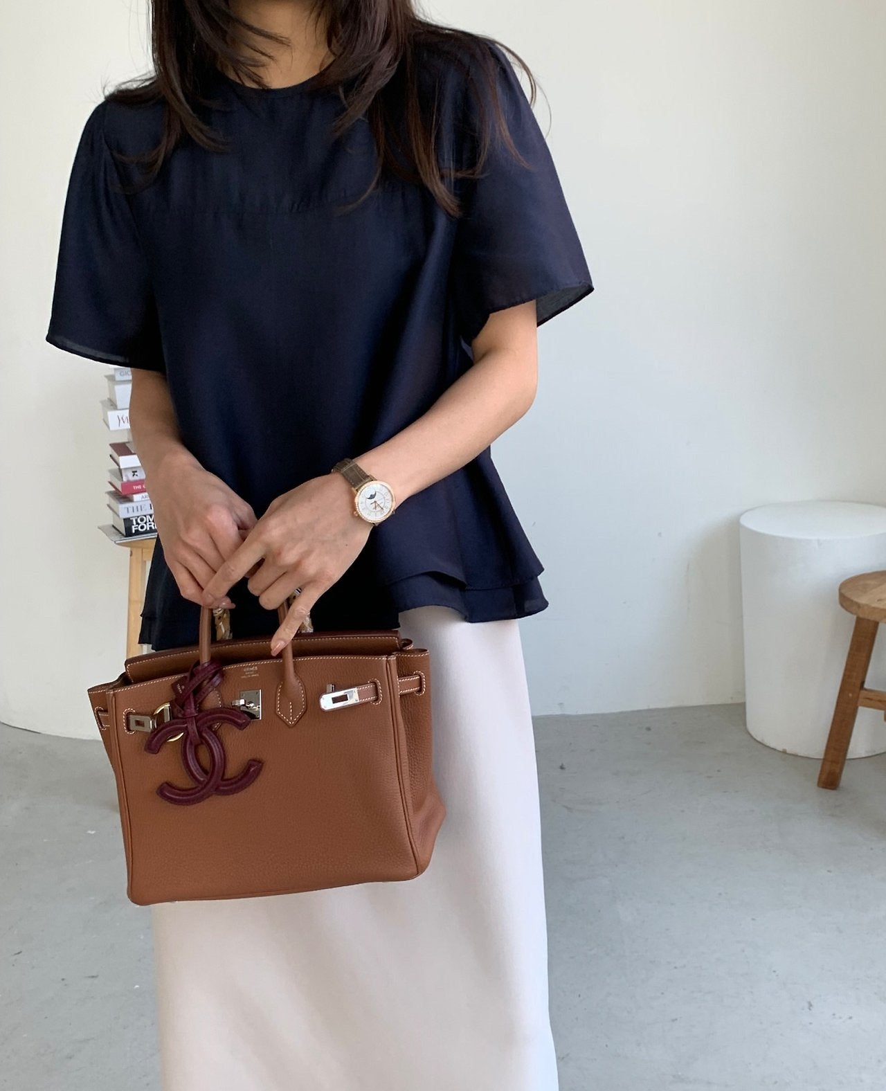 Double-layered blouse