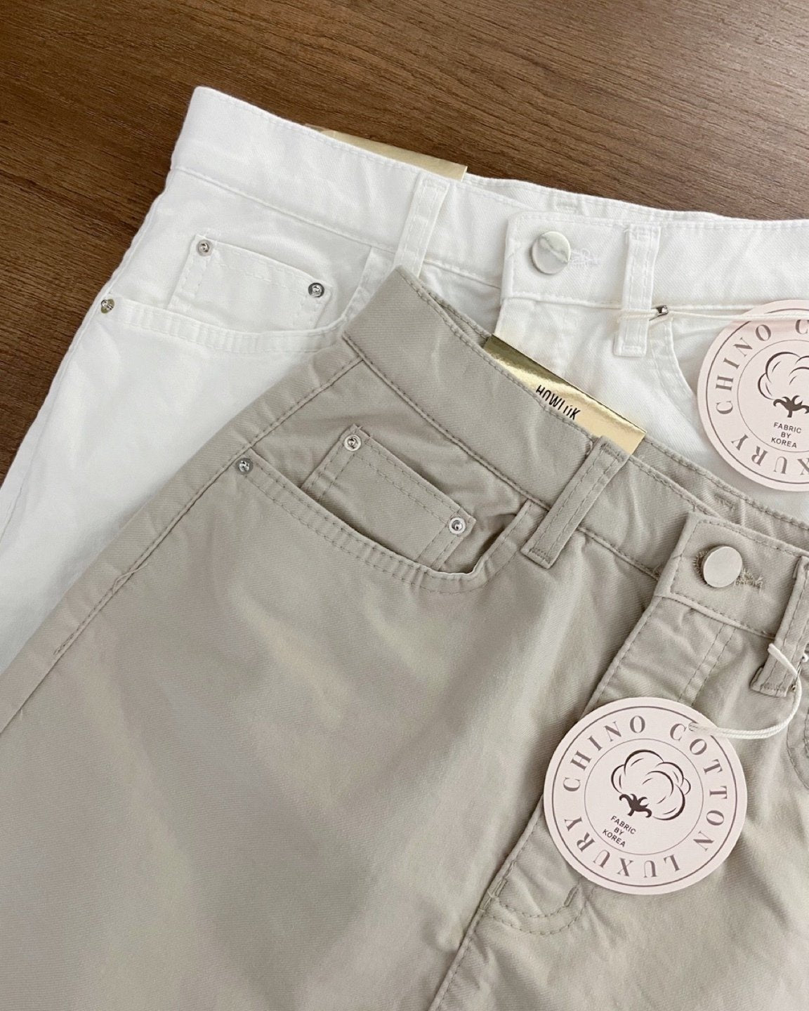 Chino cotton long skirt