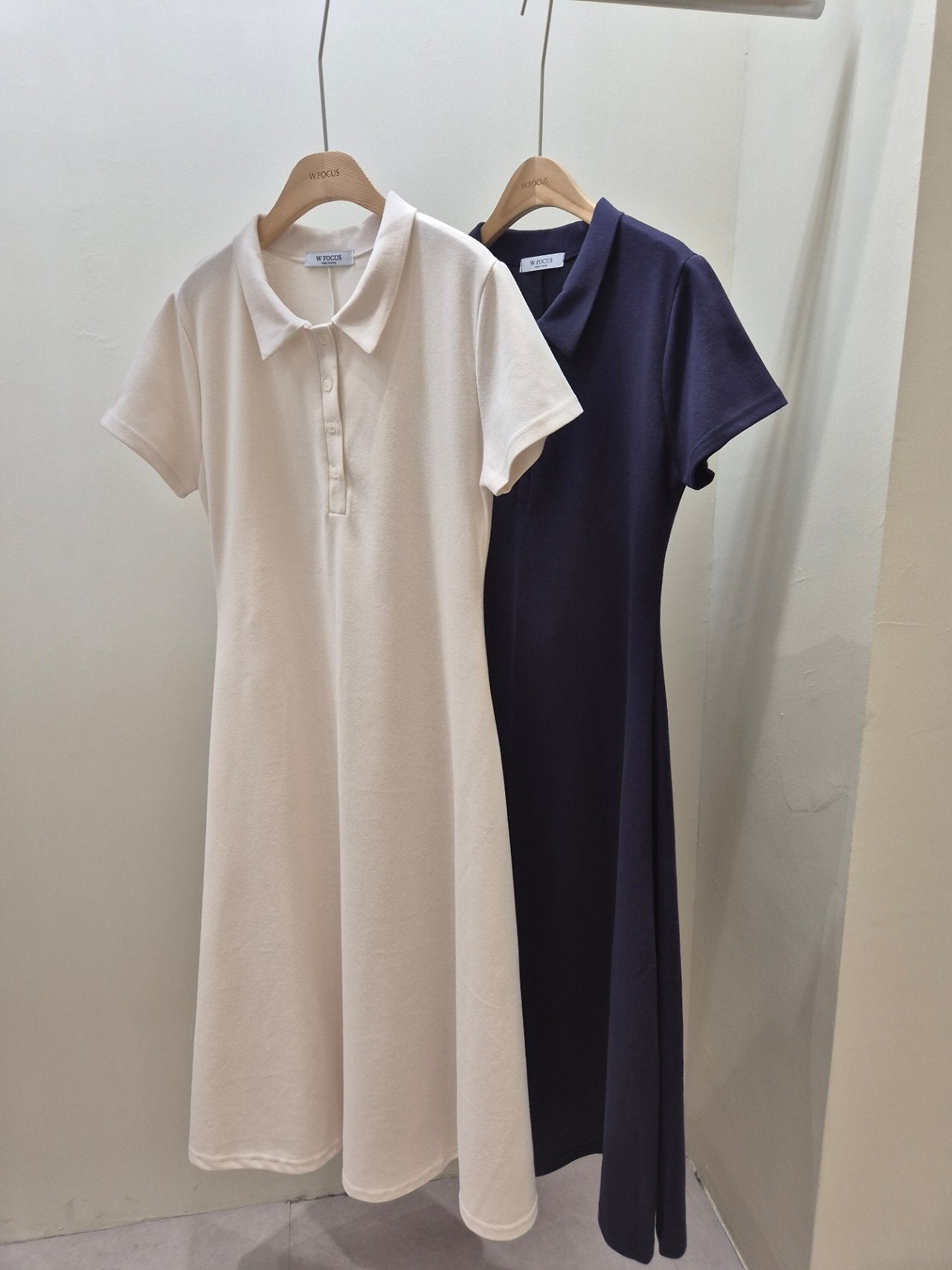 Collar pique dress