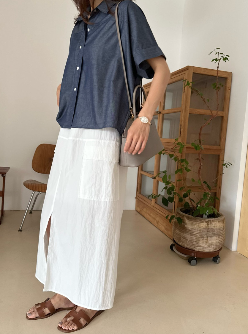 Tencel denim shirt