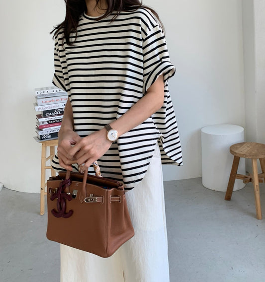 Batwing striped t-shirt