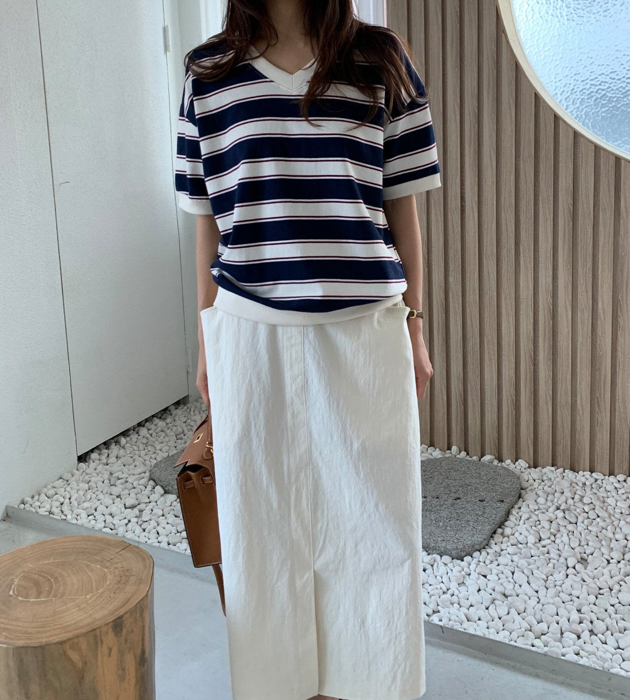 Summer striped sweatshirt