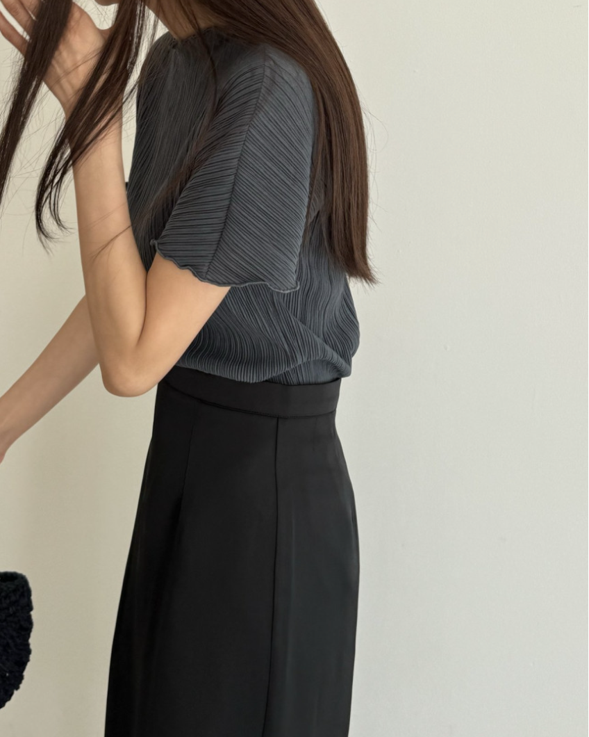 Pleated blouse