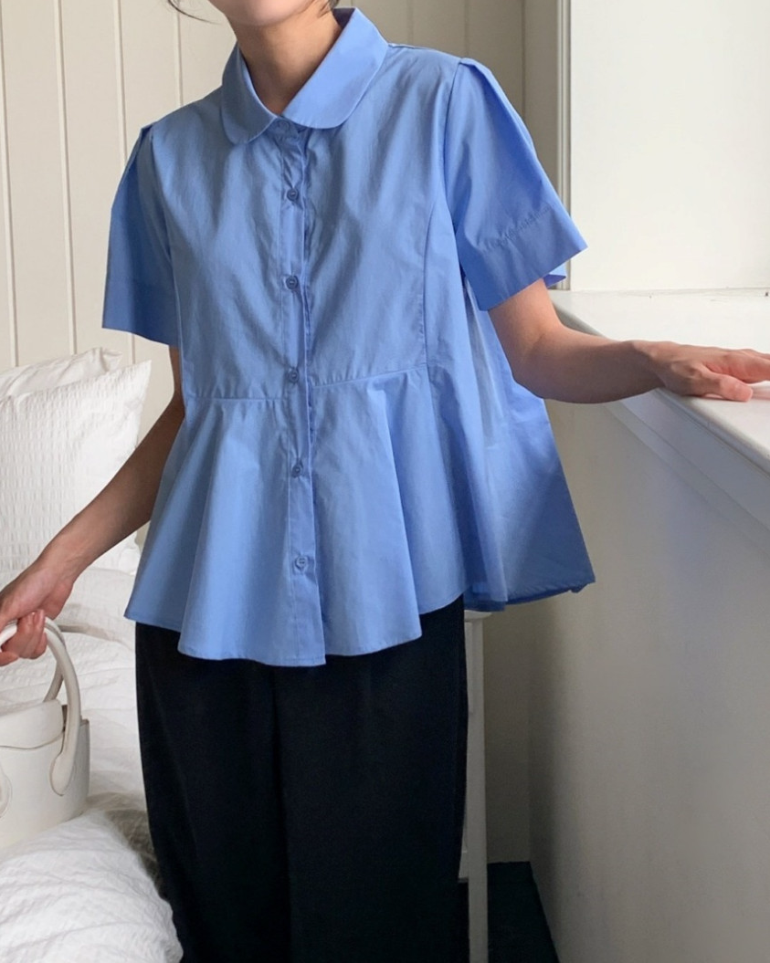 Back pleats shirt