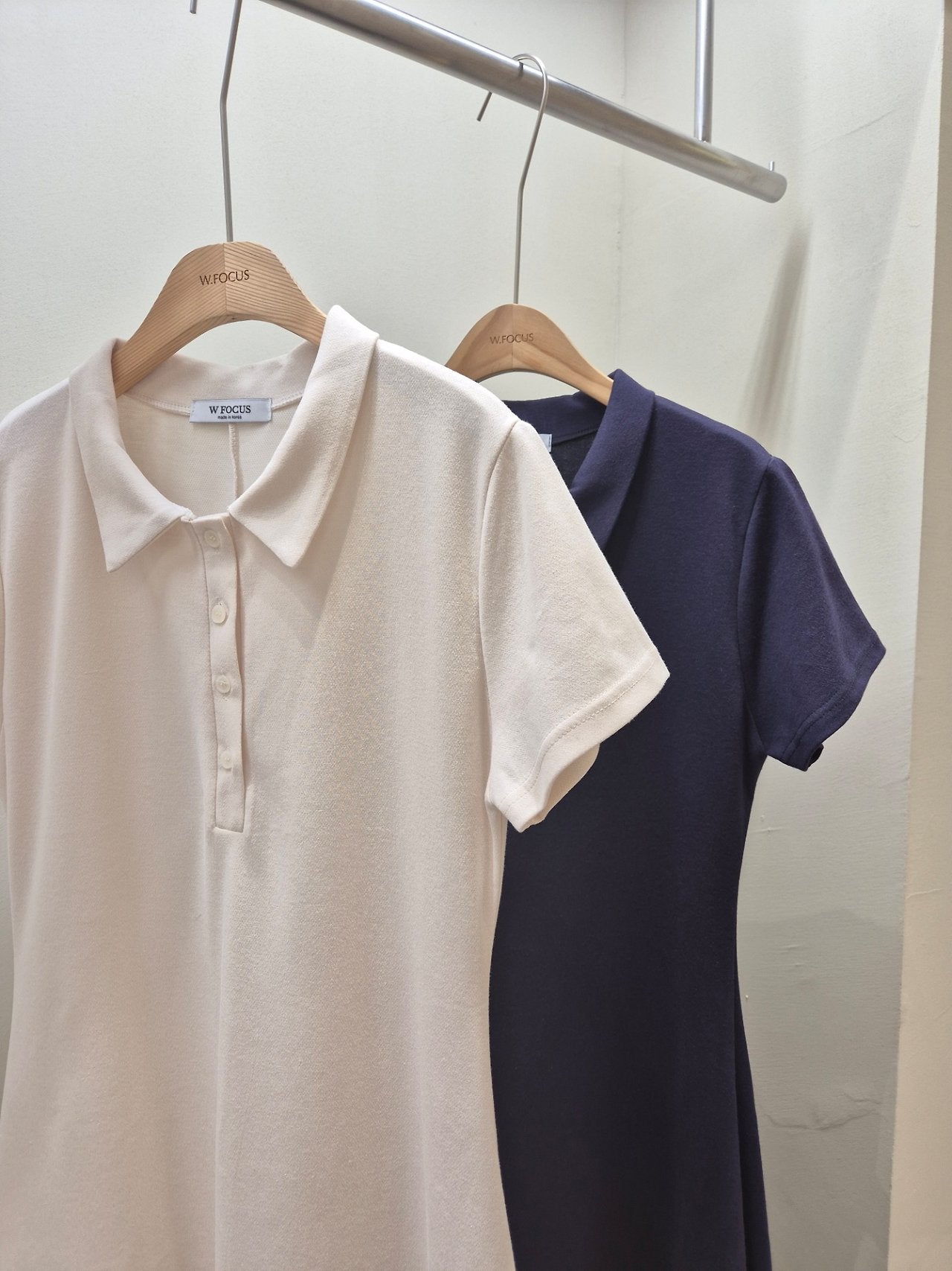 Collar pique dress