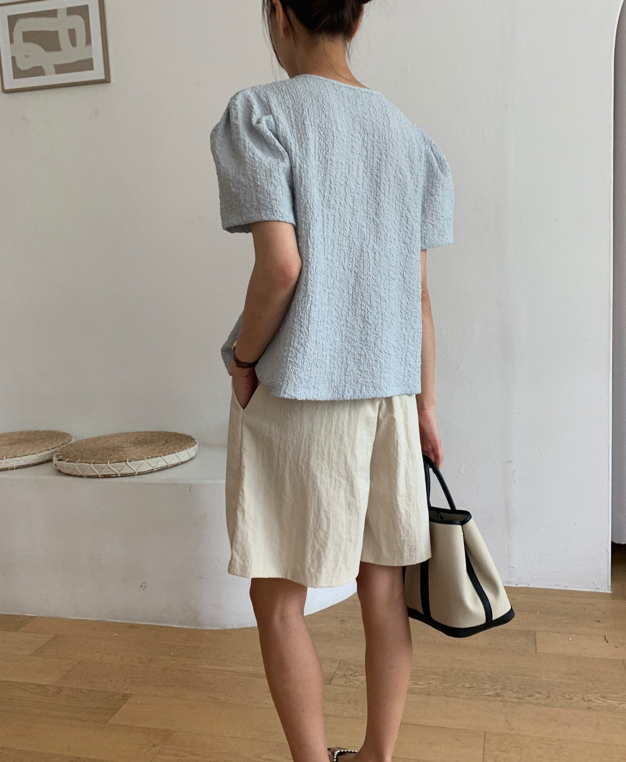 Natural wrinkle blouse