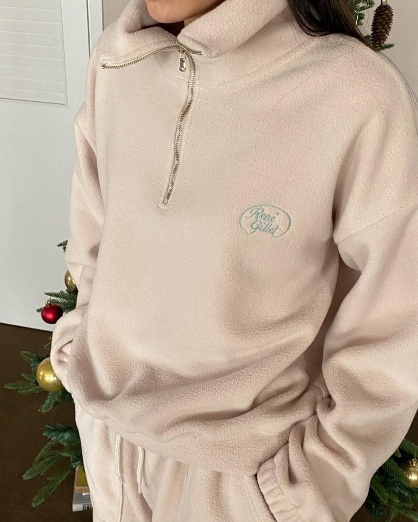 (F/W) Fleece high neck top