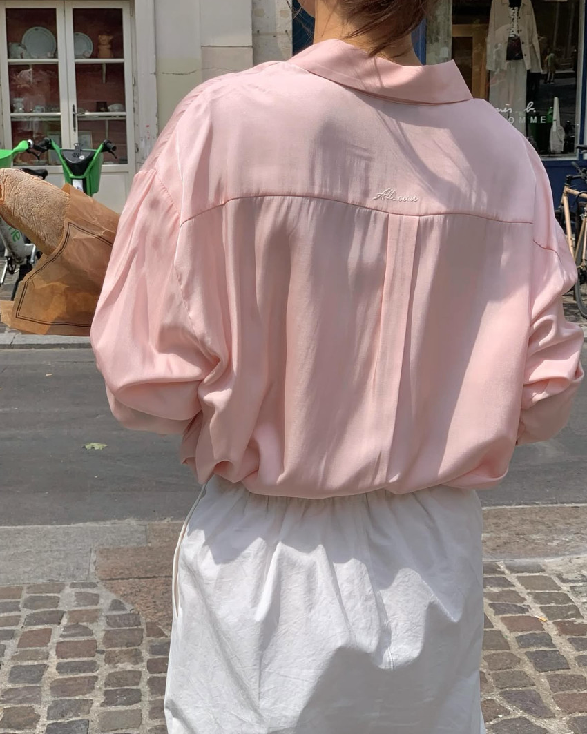 Silky pastel blouse