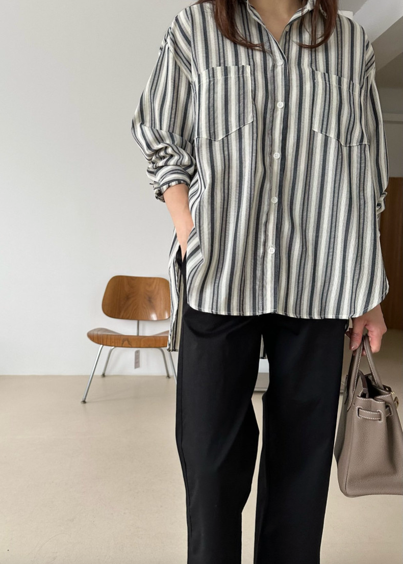 Bio-washed cotton pants