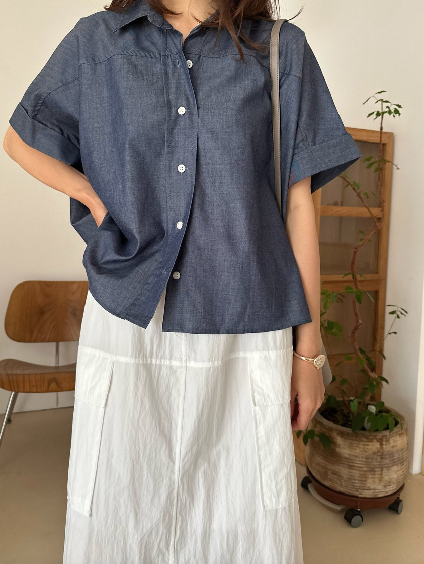 Tencel denim shirt