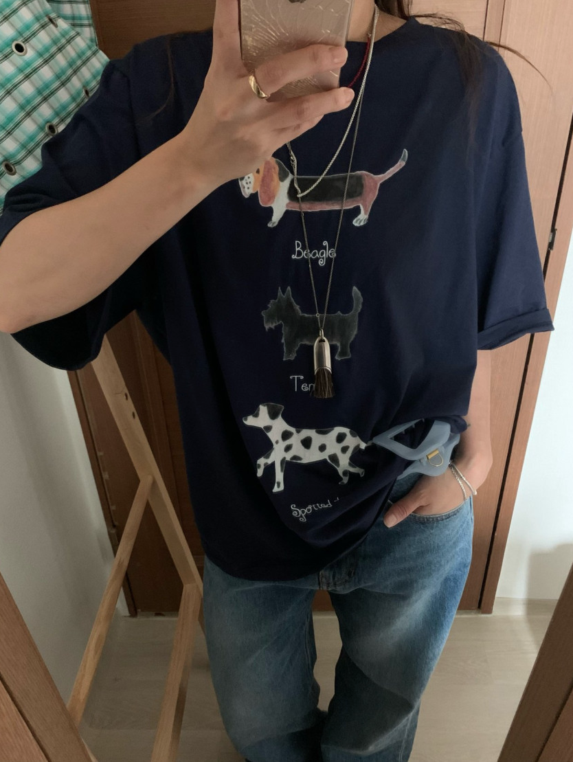 Puppy boxy T-shirt
