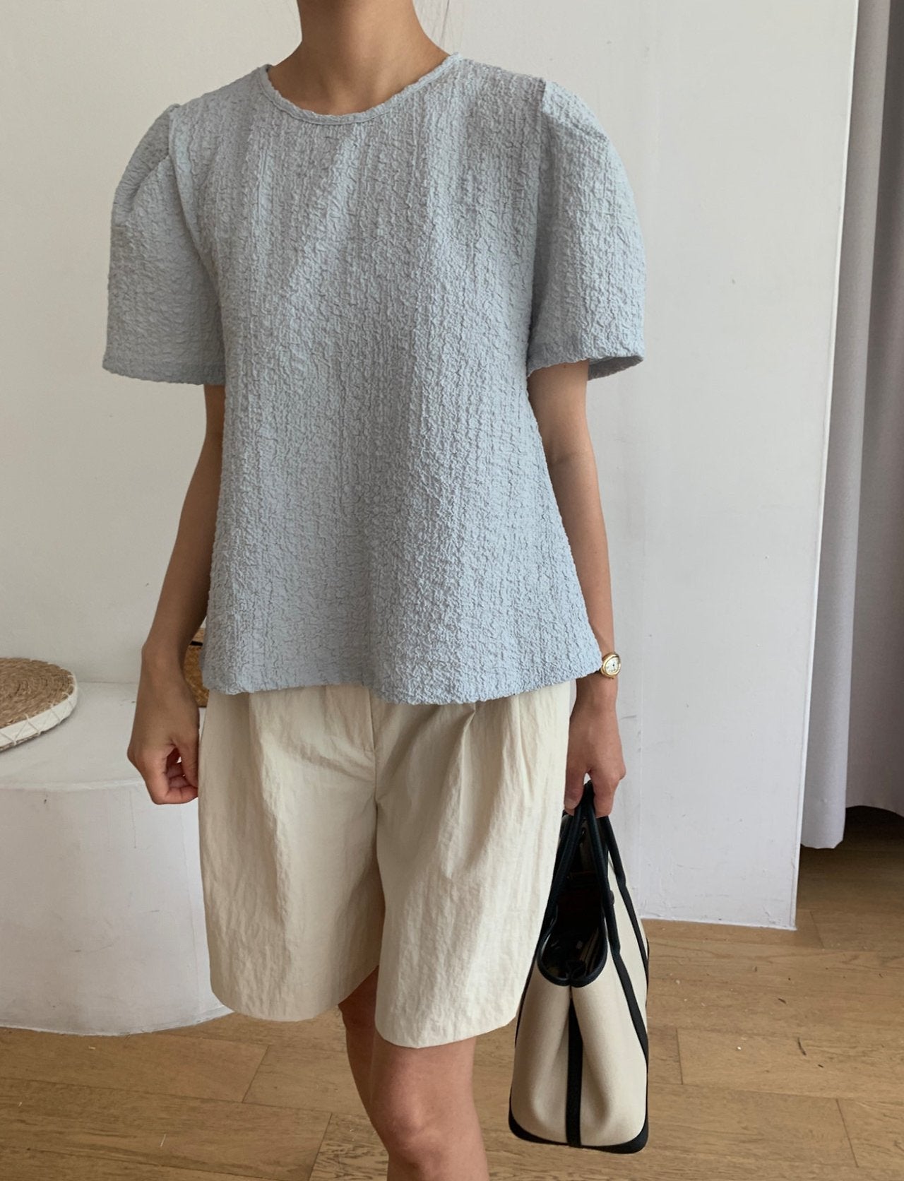 Natural wrinkle blouse