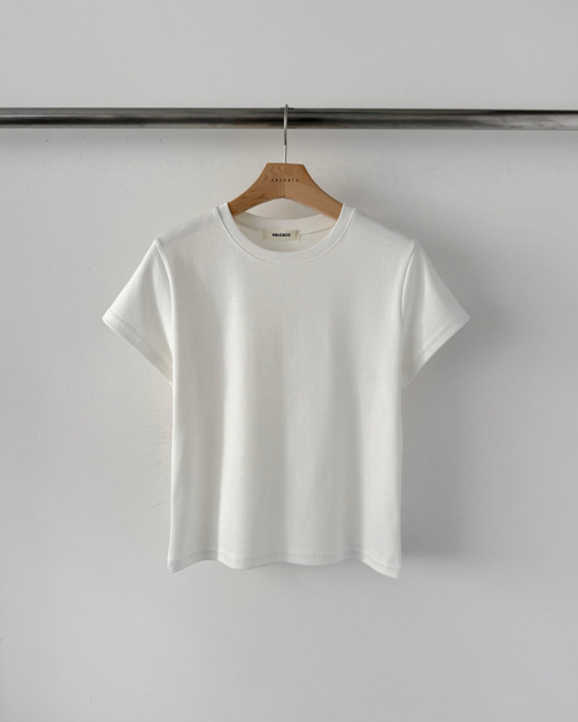 Cream modal mini T-shirt