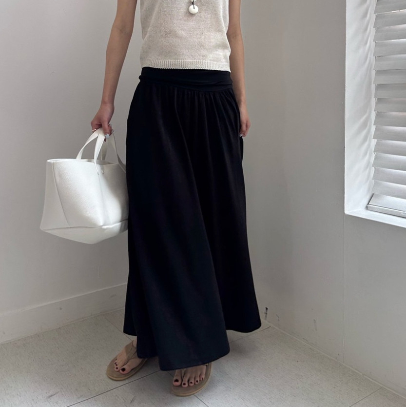 Modal long skirt
