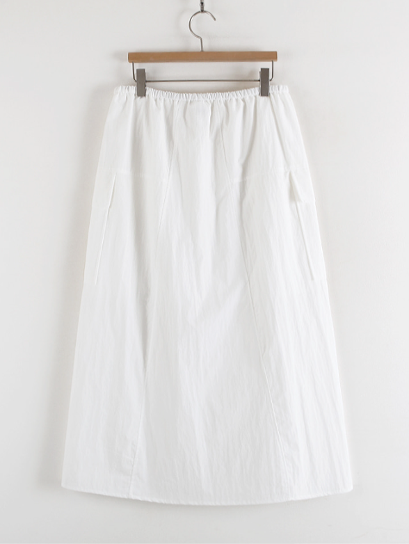 Nylon cargo skirt