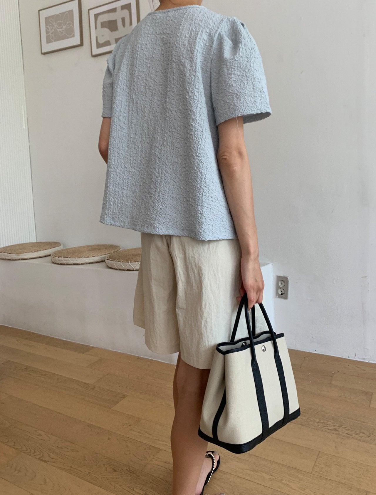 Natural wrinkle blouse