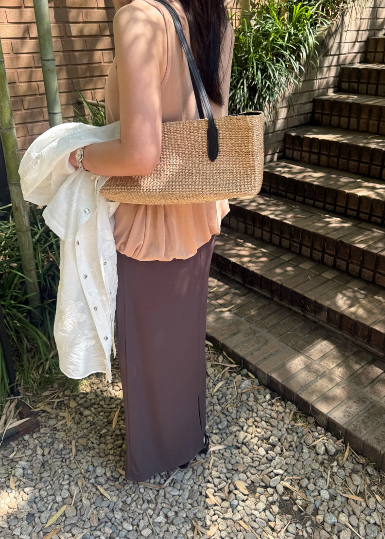 Rayon long skirt