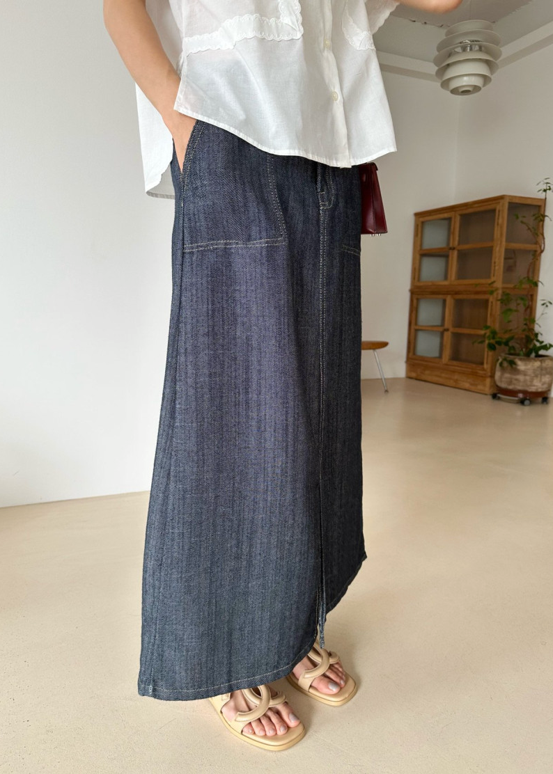 Non fade summer denim skirt