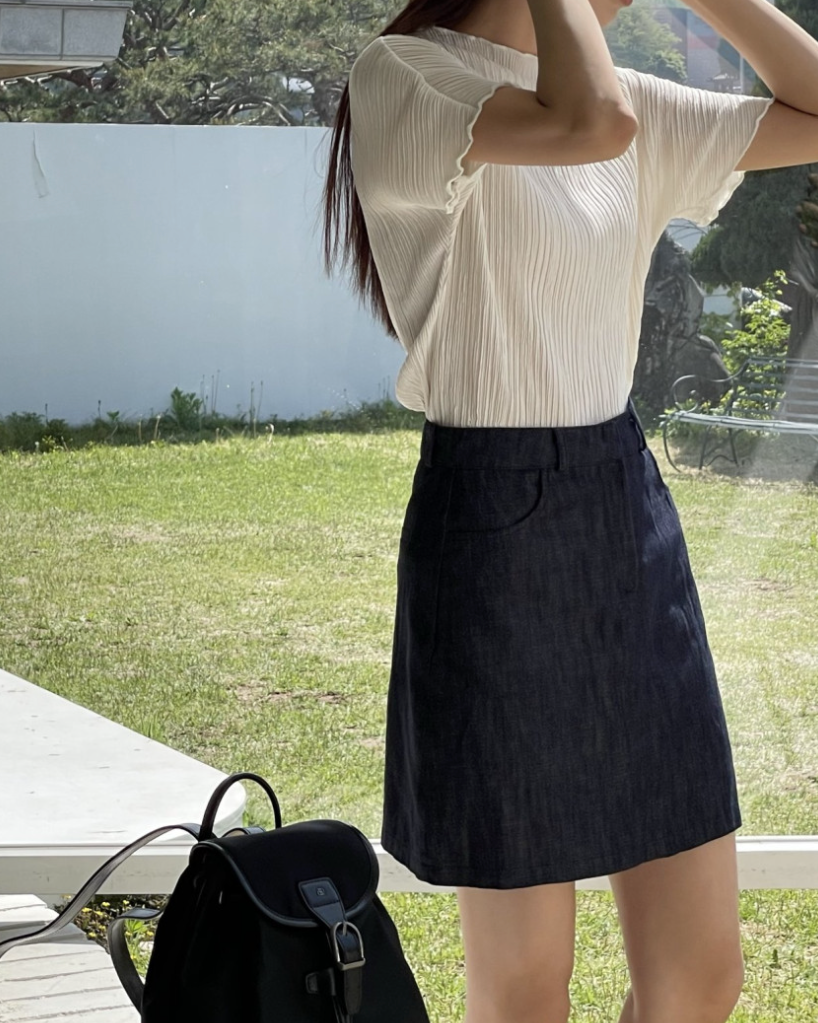 Pleated blouse