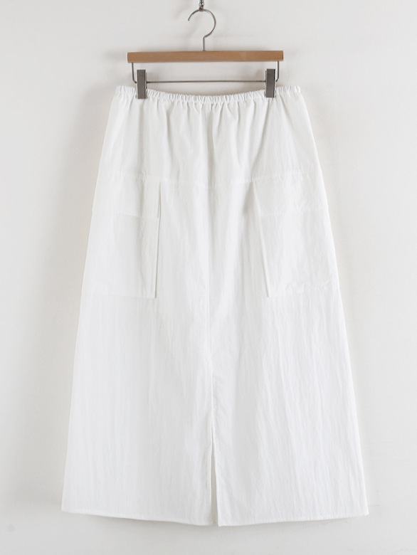 Nylon cargo skirt