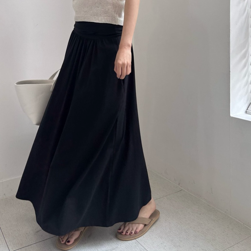 Modal long skirt