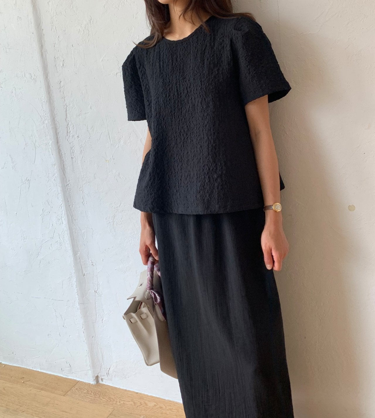 Natural wrinkle blouse