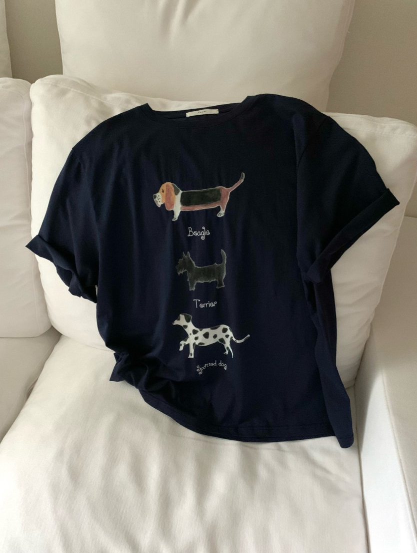 Puppy boxy T-shirt