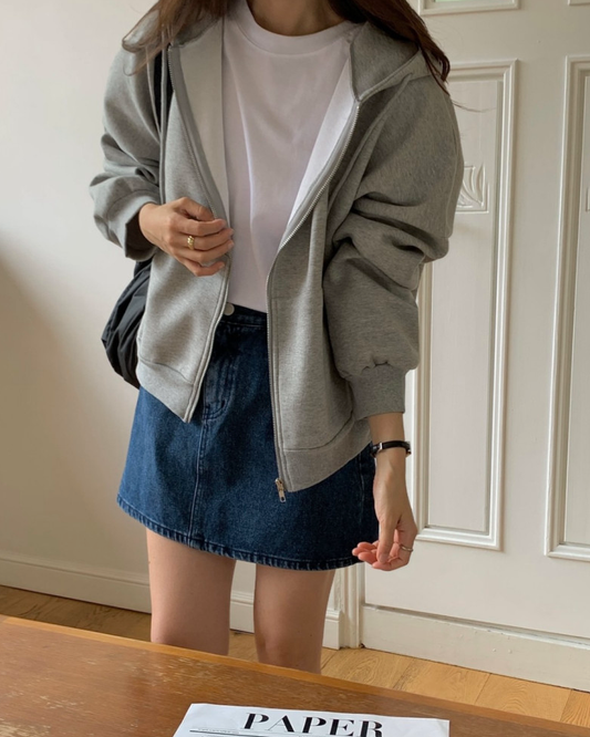 Overfit hoodie jumper