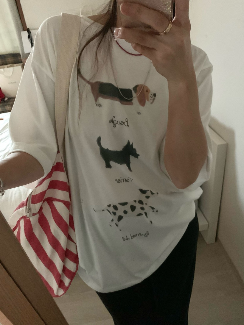 Puppy boxy T-shirt