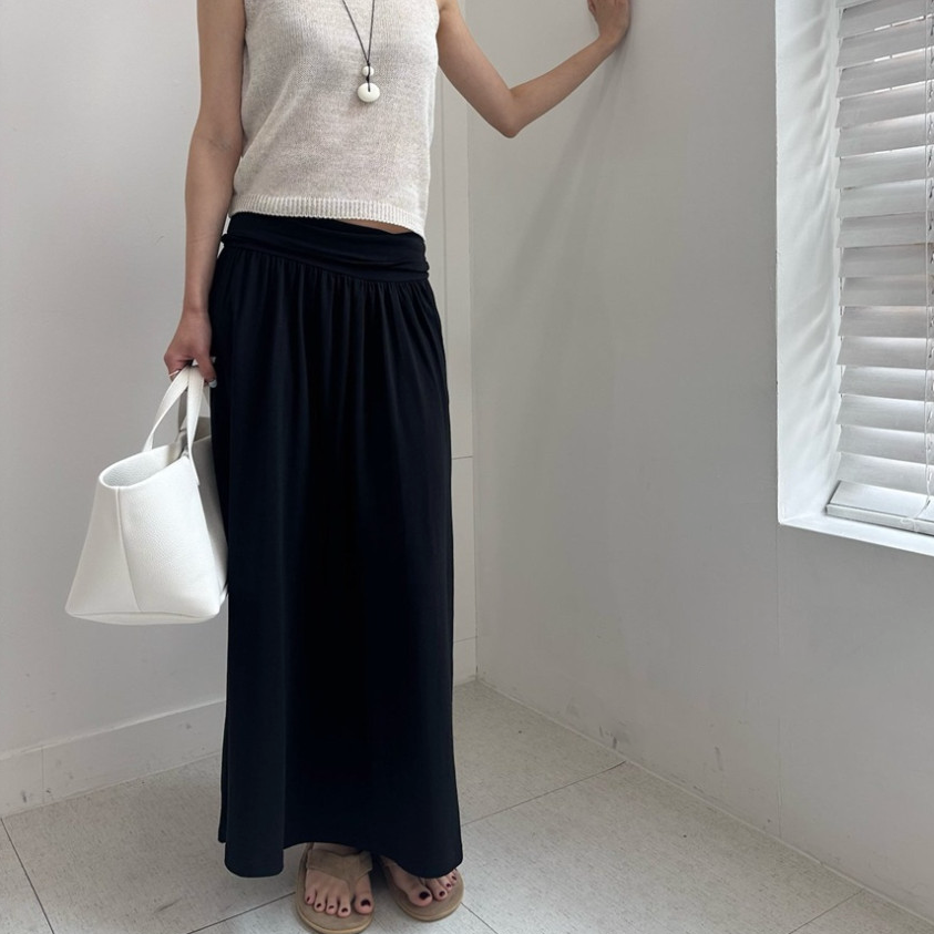 Modal long skirt