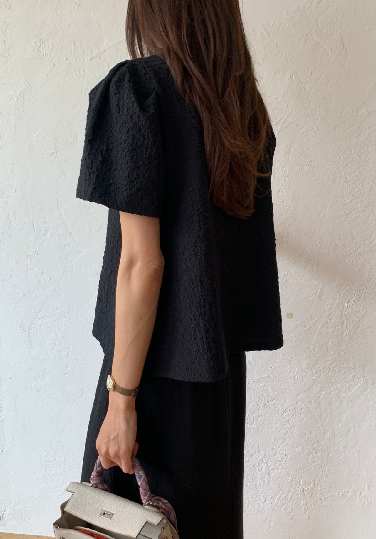Natural wrinkle blouse