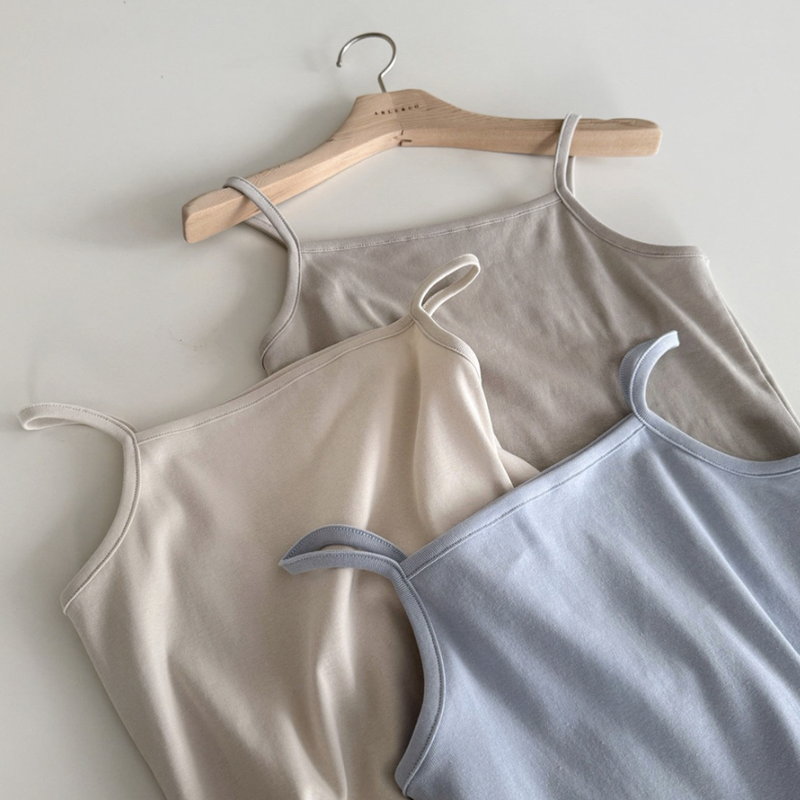 Bio cotton strappy top