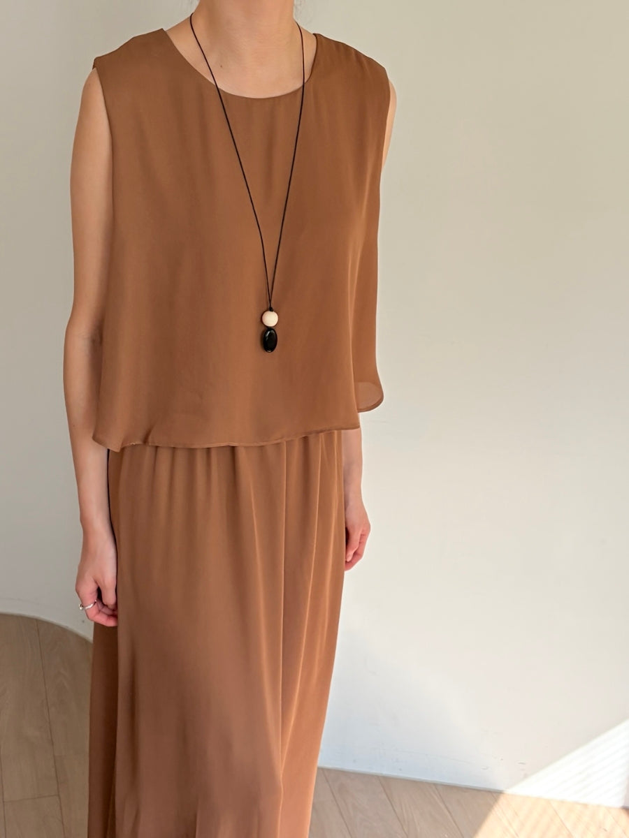 Layered chiffon dress