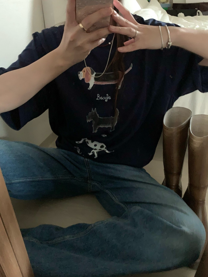 Puppy boxy T-shirt