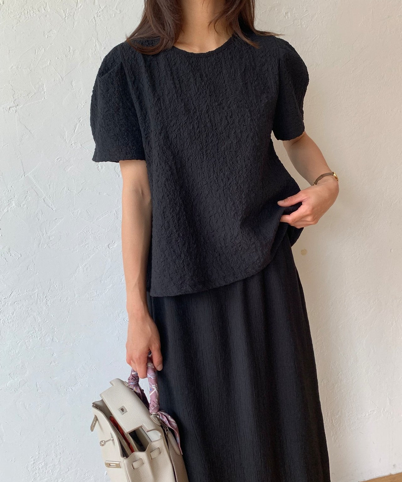 Natural wrinkle blouse