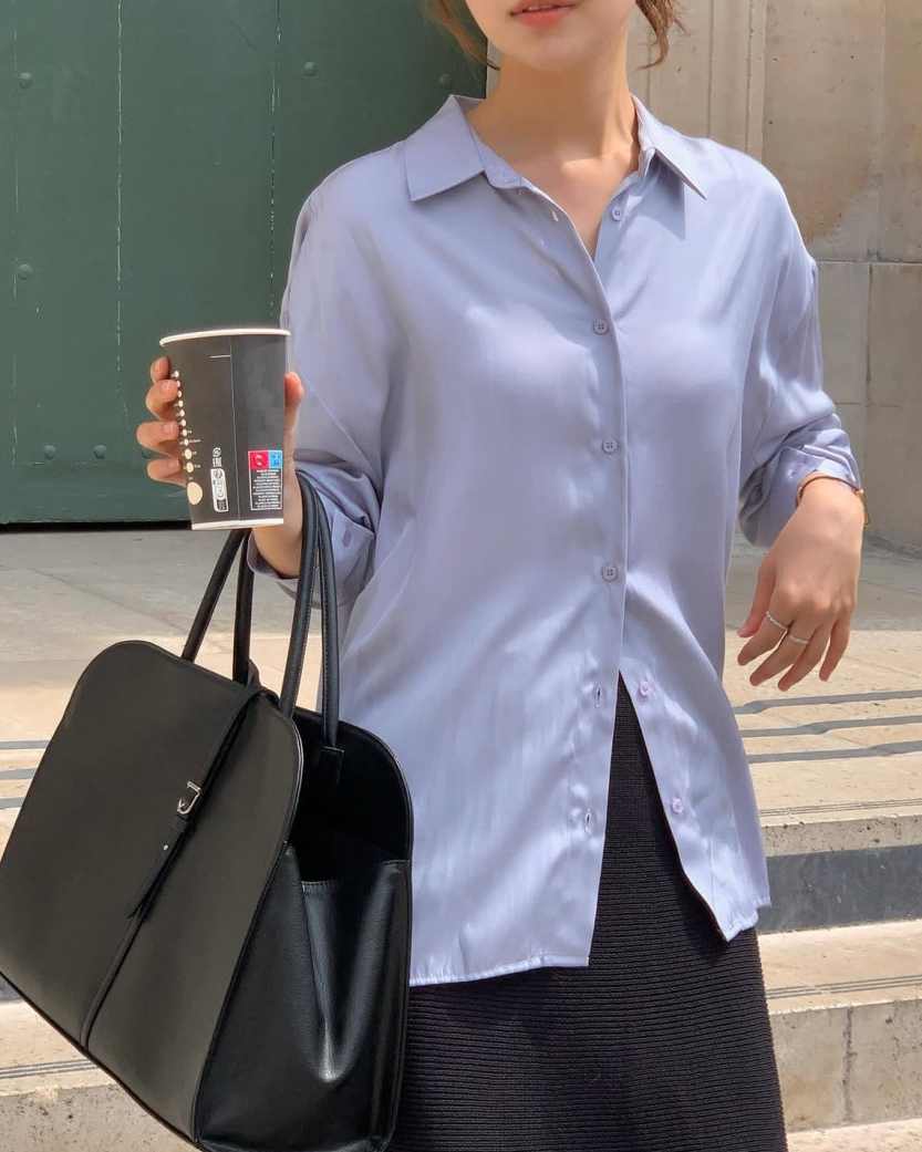 Silky pastel blouse